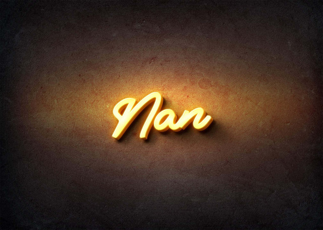 Free photo of Glow Name Profile Picture for Nan