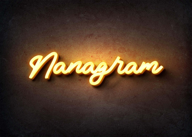 Free photo of Glow Name Profile Picture for Nanagram
