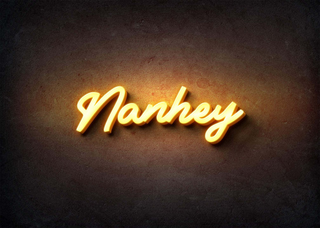 Free photo of Glow Name Profile Picture for Nanhey