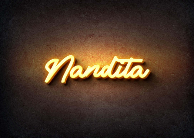 Free photo of Glow Name Profile Picture for Nandita