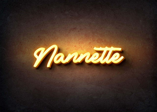 Free photo of Glow Name Profile Picture for Nannette