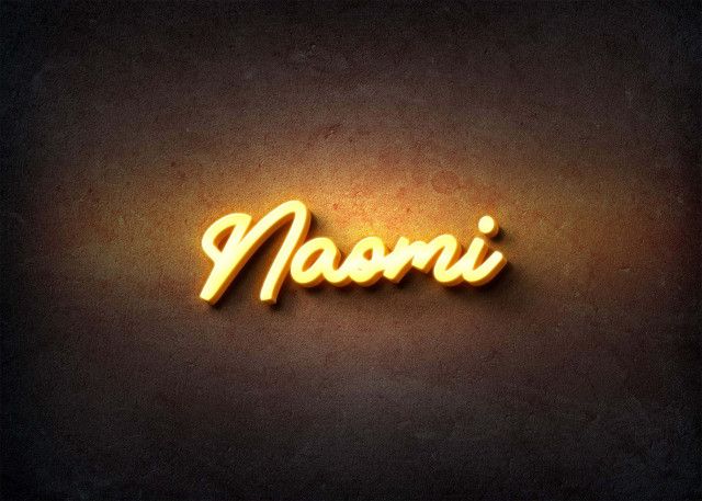 Free photo of Glow Name Profile Picture for Naomi