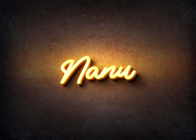 Free photo of Glow Name Profile Picture for Nanu