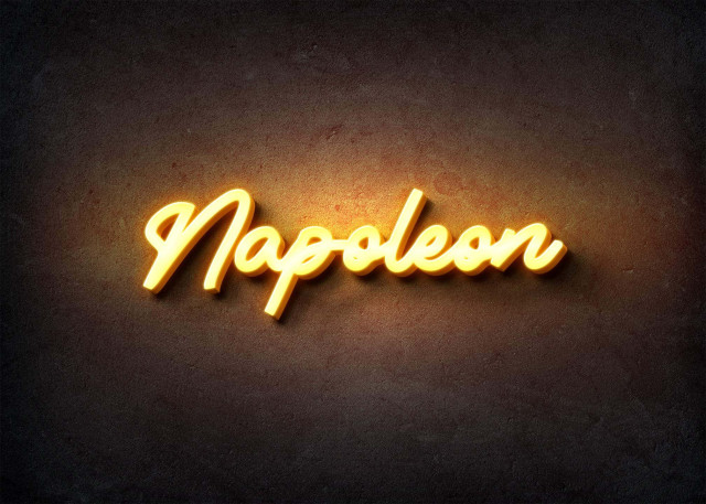 Free photo of Glow Name Profile Picture for Napoleon