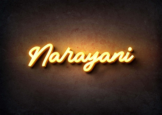 Free photo of Glow Name Profile Picture for Narayani