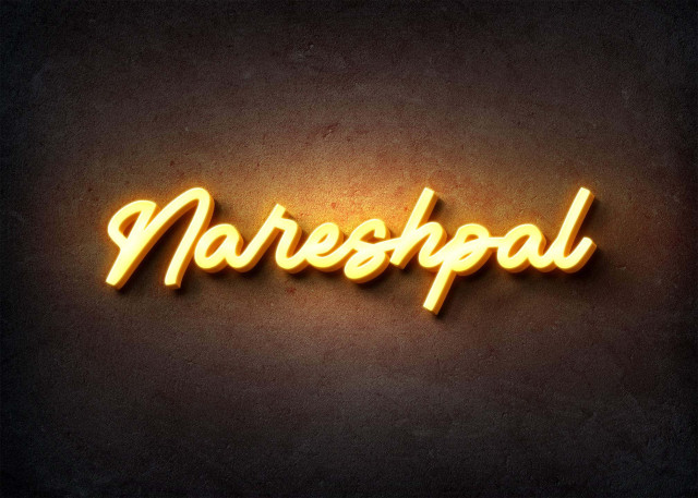 Free photo of Glow Name Profile Picture for Nareshpal