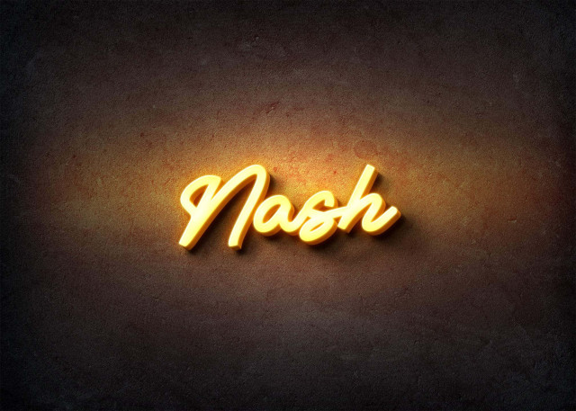 Free photo of Glow Name Profile Picture for Nash