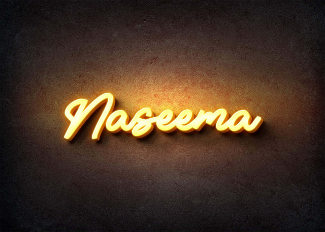 Free photo of Glow Name Profile Picture for Naseema
