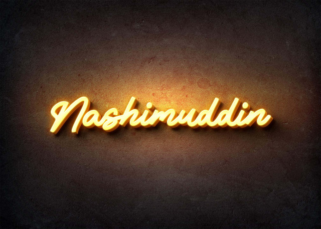 Free photo of Glow Name Profile Picture for Nashimuddin