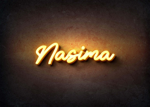 Free photo of Glow Name Profile Picture for Nasima