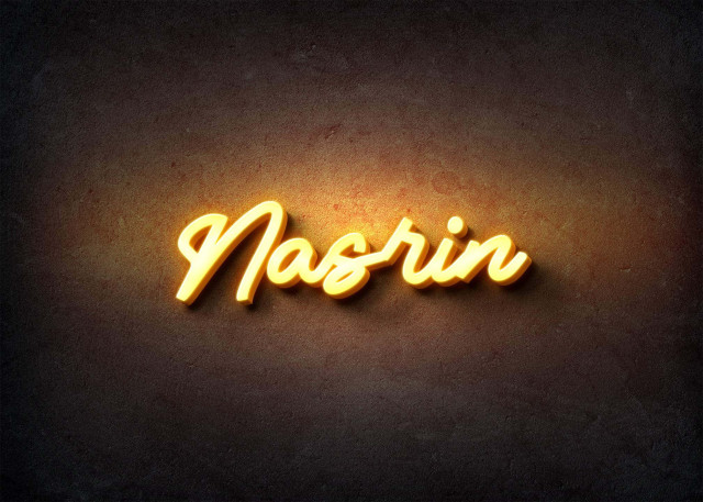 Free photo of Glow Name Profile Picture for Nasrin