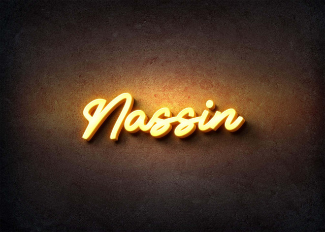 Free photo of Glow Name Profile Picture for Nassin