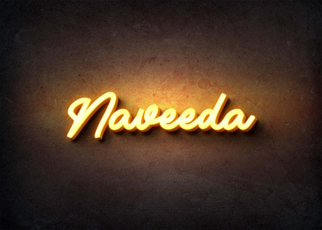 Free photo of Glow Name Profile Picture for Naveeda