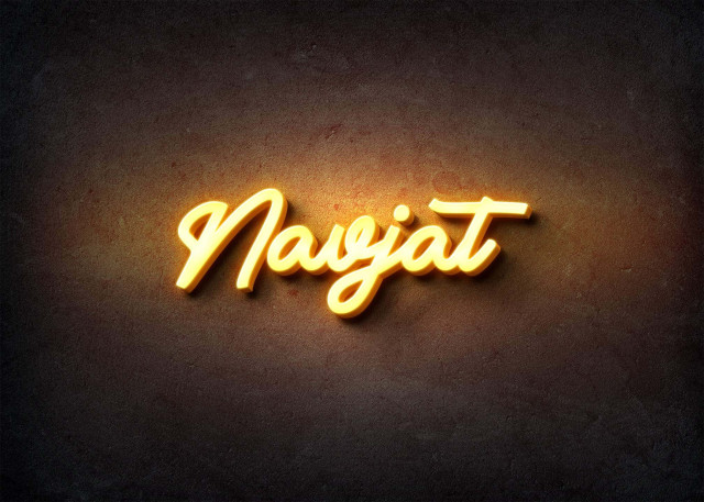 Free photo of Glow Name Profile Picture for Navjat