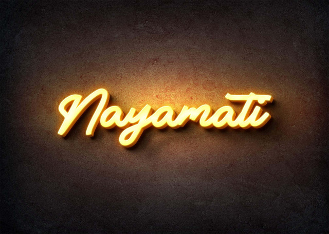 Free photo of Glow Name Profile Picture for Nayamati