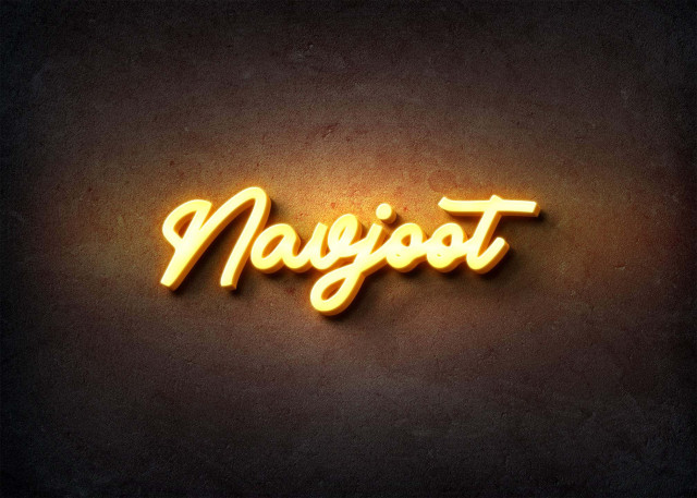 Free photo of Glow Name Profile Picture for Navjoot