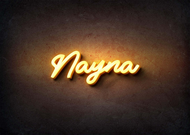 Free photo of Glow Name Profile Picture for Nayna
