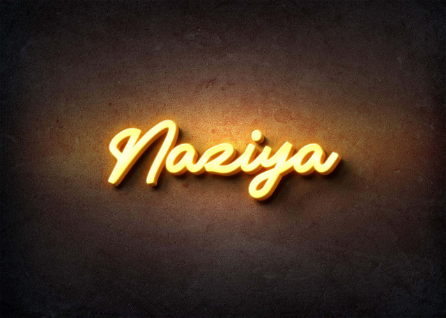 Free photo of Glow Name Profile Picture for Naziya