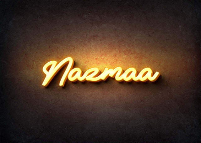 Free photo of Glow Name Profile Picture for Nazmaa