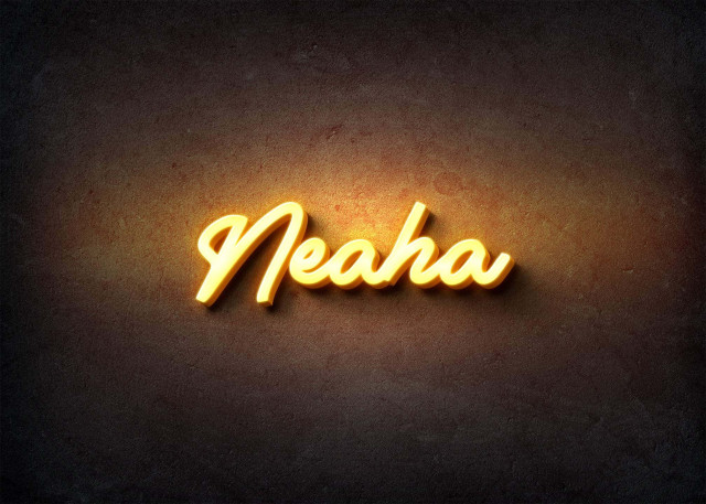 Free photo of Glow Name Profile Picture for Neaha