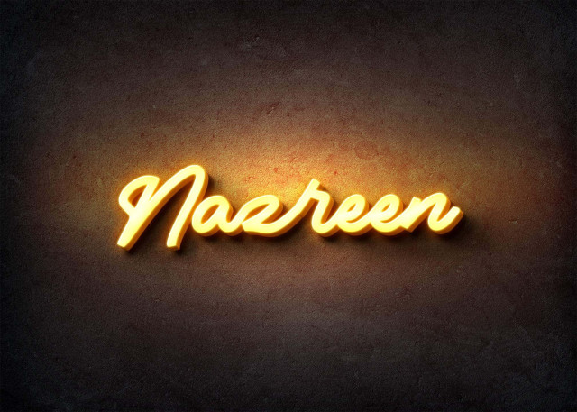 Free photo of Glow Name Profile Picture for Nazreen