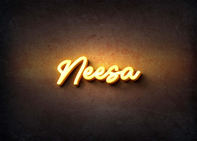 Free photo of Glow Name Profile Picture for Neesa