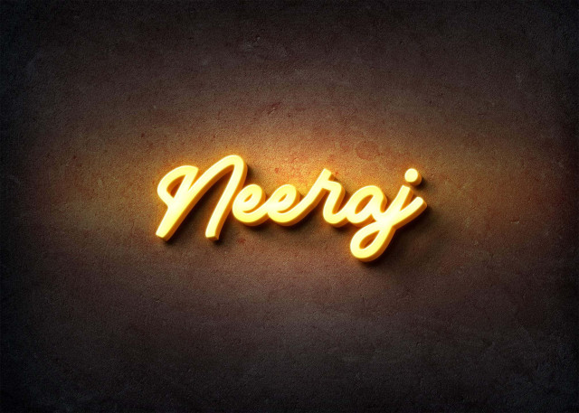 Free photo of Glow Name Profile Picture for Neeraj