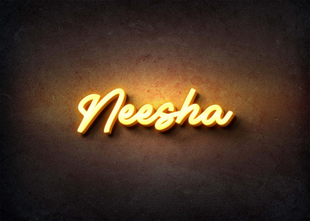 Free photo of Glow Name Profile Picture for Neesha