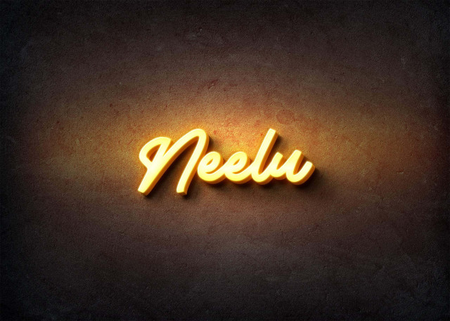 Free photo of Glow Name Profile Picture for Neelu
