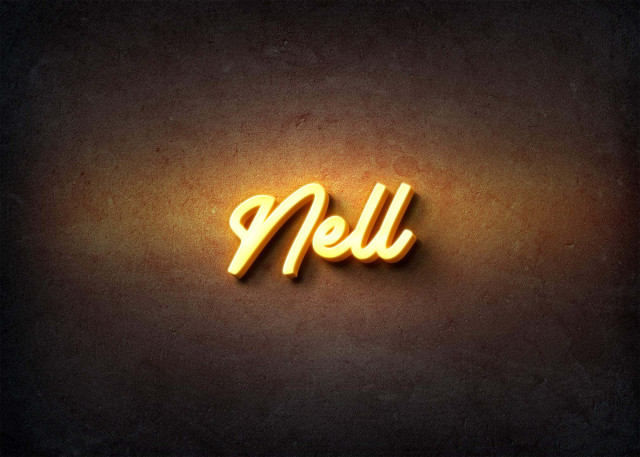 Free photo of Glow Name Profile Picture for Nell