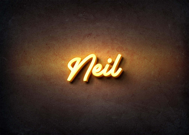 Free photo of Glow Name Profile Picture for Neil