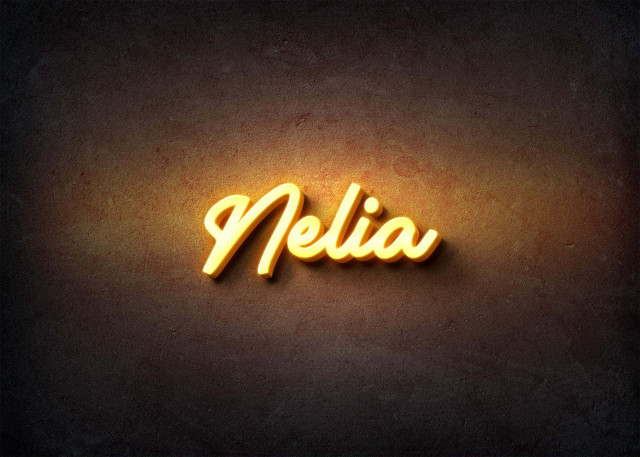 Free photo of Glow Name Profile Picture for Nelia