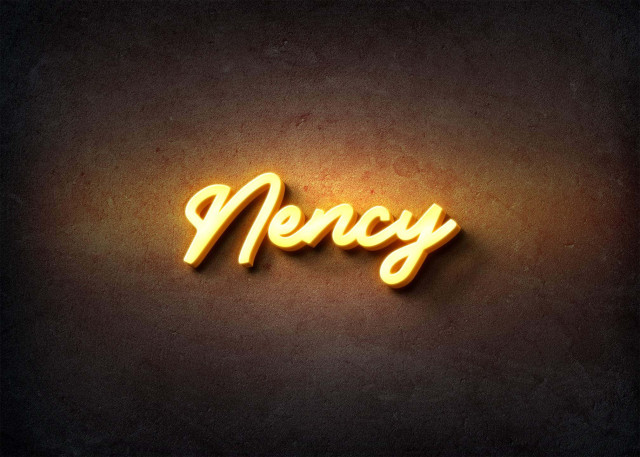 Free photo of Glow Name Profile Picture for Nency