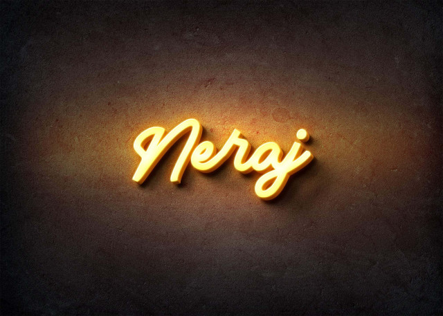Free photo of Glow Name Profile Picture for Neraj