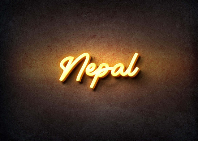 Free photo of Glow Name Profile Picture for Nepal