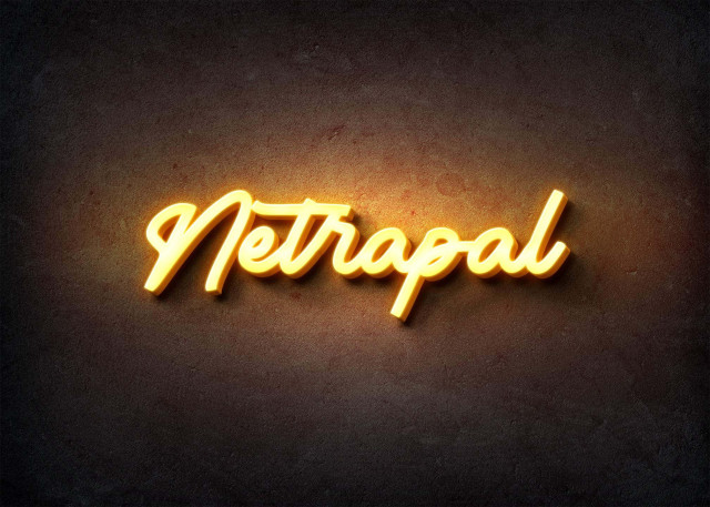 Free photo of Glow Name Profile Picture for Netrapal