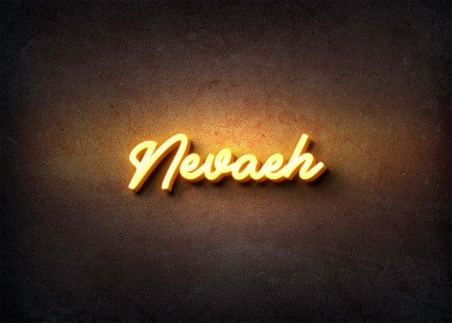 Free photo of Glow Name Profile Picture for Nevaeh