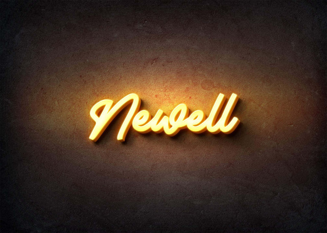 Free photo of Glow Name Profile Picture for Newell