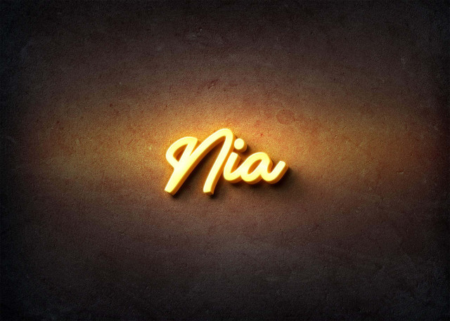 Free photo of Glow Name Profile Picture for Nia