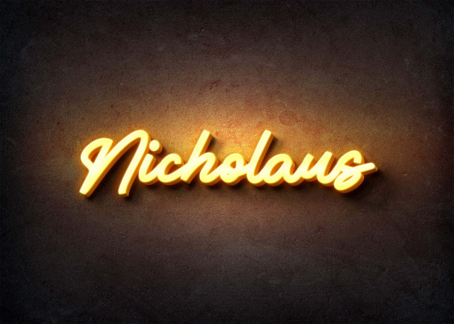 Free photo of Glow Name Profile Picture for Nicholaus