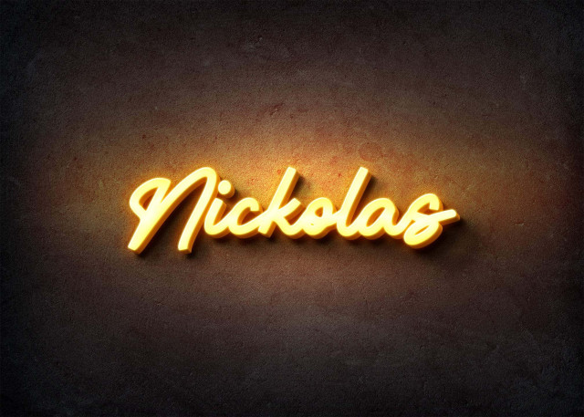 Free photo of Glow Name Profile Picture for Nickolas