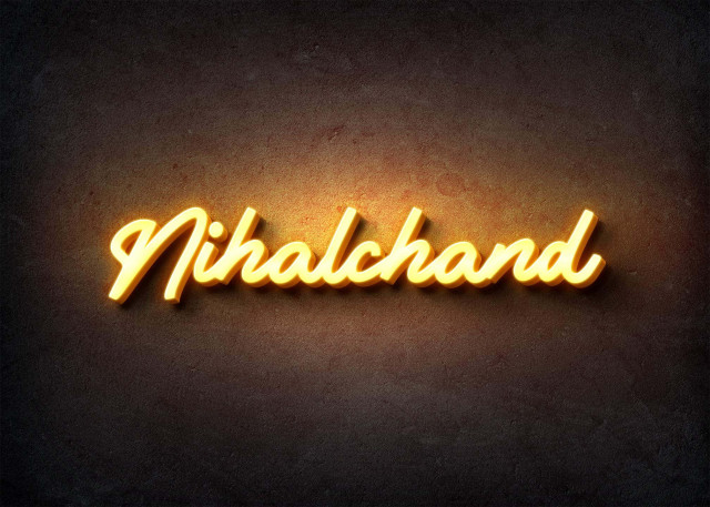 Free photo of Glow Name Profile Picture for Nihalchand