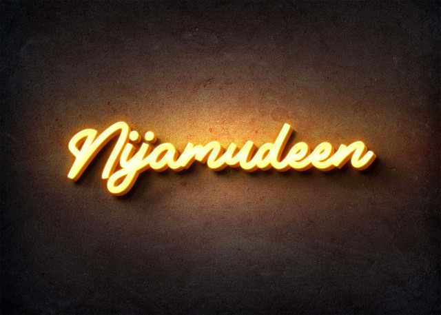 Free photo of Glow Name Profile Picture for Nijamudeen