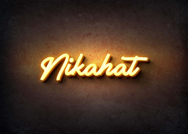 Free photo of Glow Name Profile Picture for Nikahat