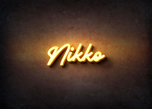 Free photo of Glow Name Profile Picture for Nikko