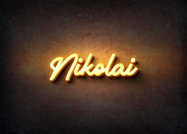Free photo of Glow Name Profile Picture for Nikolai