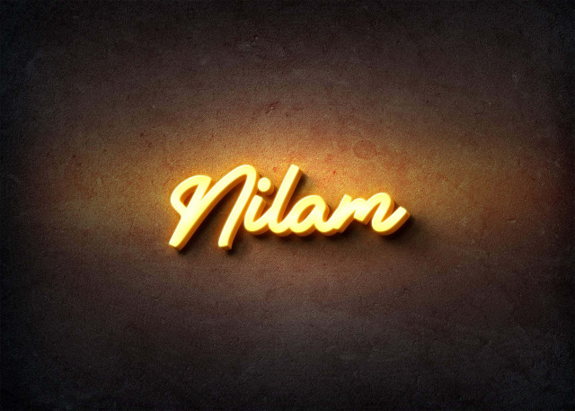 Free photo of Glow Name Profile Picture for Nilam
