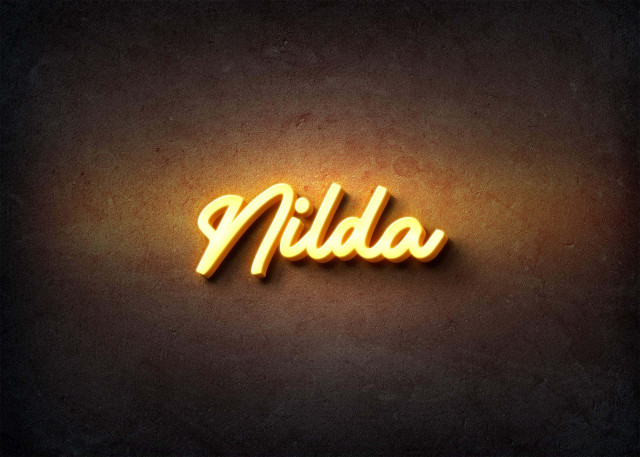 Free photo of Glow Name Profile Picture for Nilda