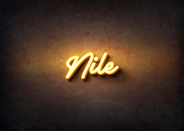 Free photo of Glow Name Profile Picture for Nile