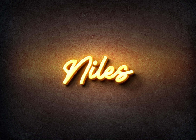 Free photo of Glow Name Profile Picture for Niles